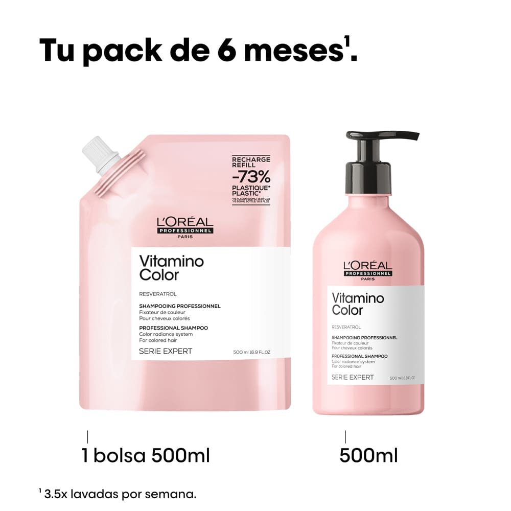 SHAMPOO REFILL L'ORÉAL PROFESSIONNEL VITAMINO COLOR REFILL DE SHAMPOO PARA CABELLO TEÑIDO)